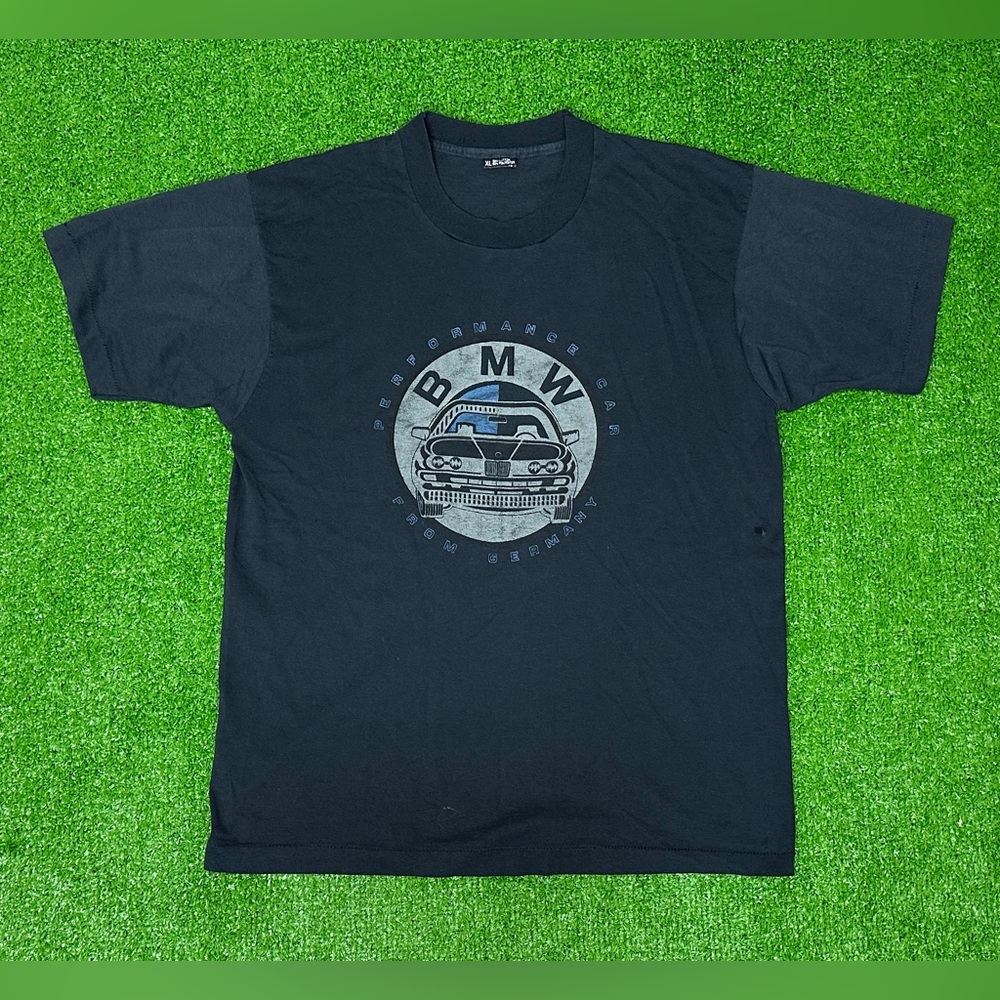 Vintage BMW Performance Car From Germany T Shirt Size XL Single Stitch